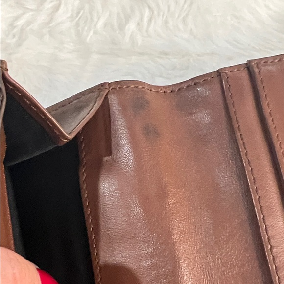 Burberry TB Monogram bi-fold long leather wallet in brown. - Picture 6 of 12